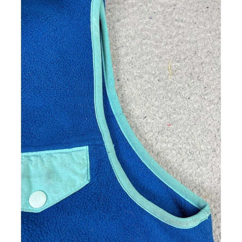 Patagonia Vest Mens S Blue Outdoor Lightweight Synchilla Fleece Snap T Zip